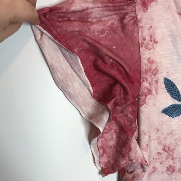 Terra & Sky Floral Top 1X 16W 18W PLUS SIZE - Picture 4 of 7